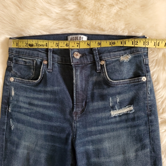 AGOLDE Sophie Skinny Jeans in Dare Wash Ripped Distressed Size 26 - Picture 13 of 15